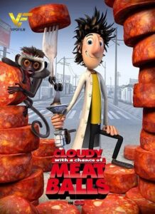 دانلود انیمیشن ابری با احتمال بارش کوفته قلقلی Cloudy With A Chance of Meatballs 2009